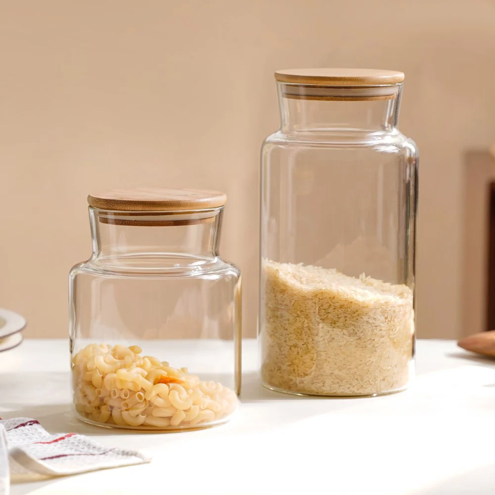 Clear Glass Airtight Container With Lid Small 1.2 L - Image 13