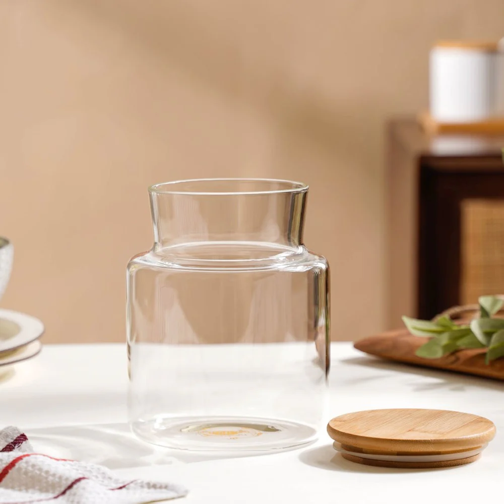 Clear Glass Airtight Container With Lid Small 1.2 L - Image 3
