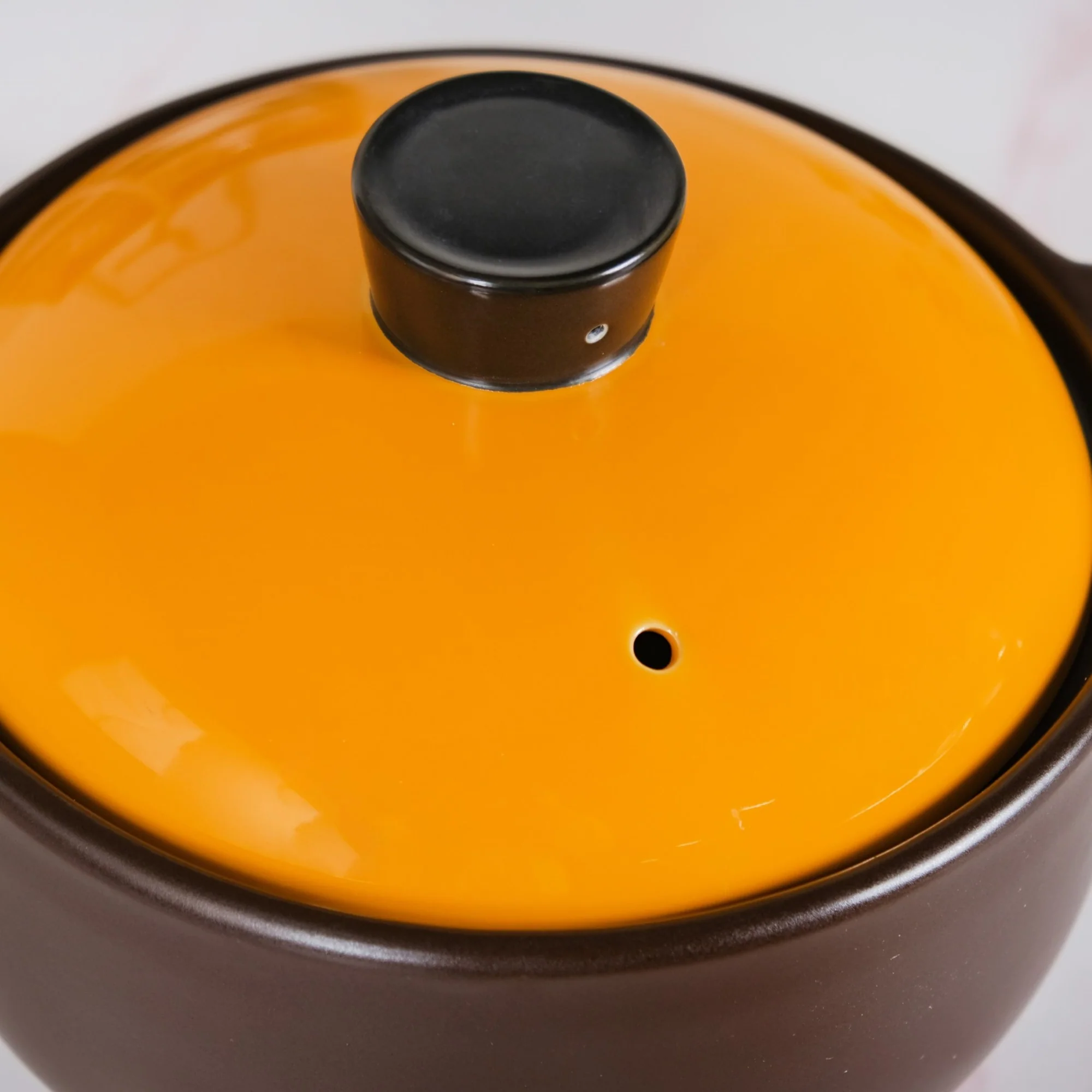 Clementine Ceramic Deep Cooking Pot With Lid 3200ml - Image 5