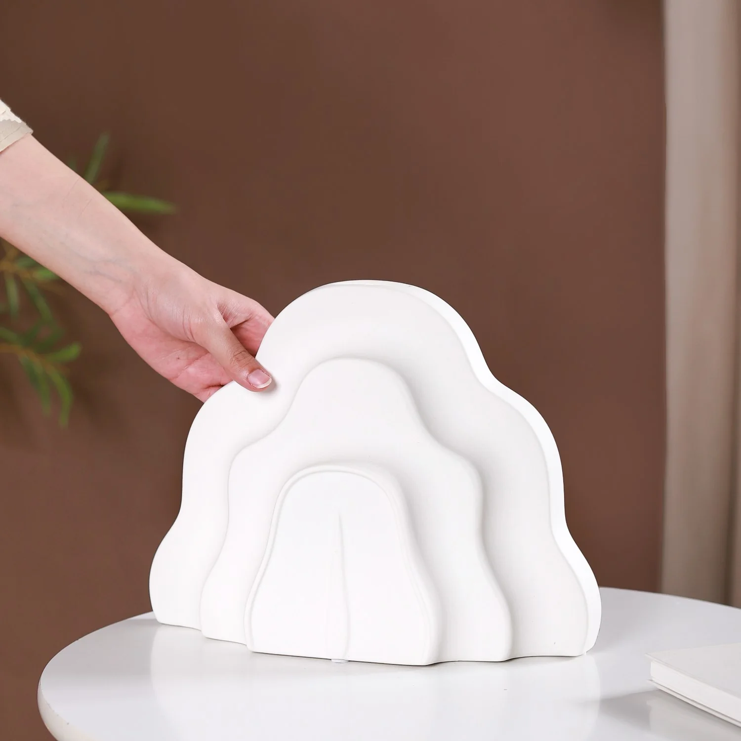 Cloud Ceramic Flower Vase - Image 2