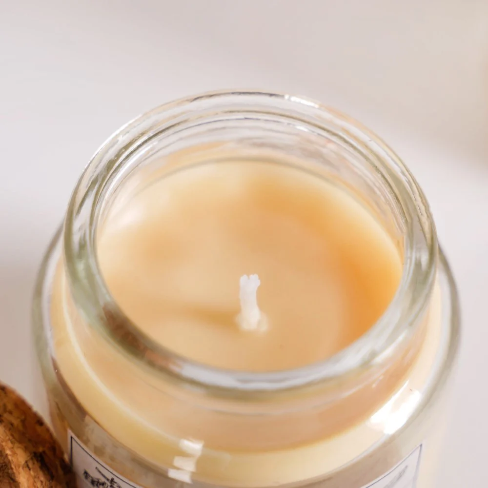 Clove Scented Glass Jar Candle Transparent Set Of 2 - Image 6