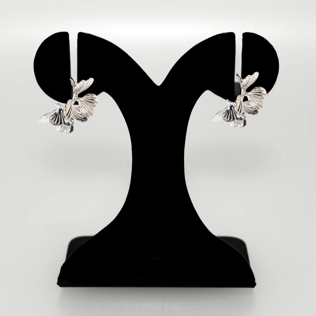 Clover Hoops Silver - Image 6