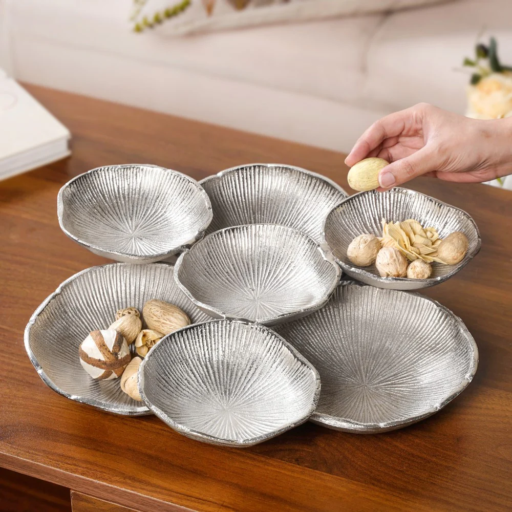 Clustered Bowls Large Platter Silver - Image 3