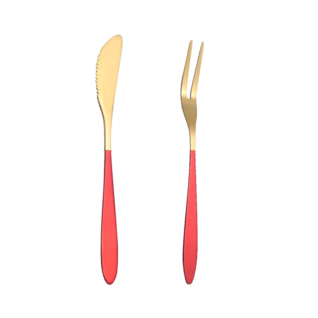 Colored Knife And Fork Set - Image 16