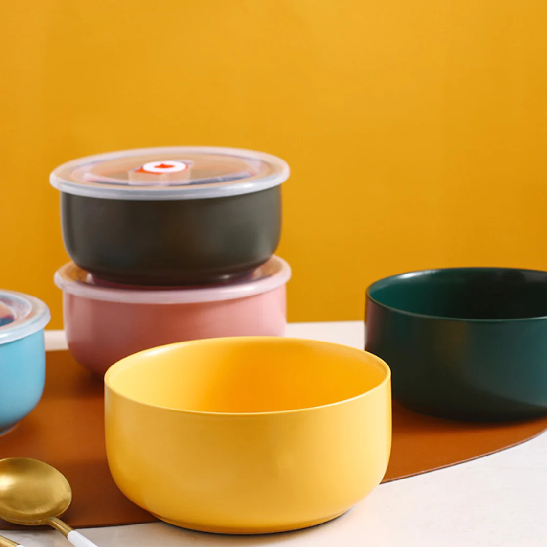 Colorful Bowl With Lid - Image 2