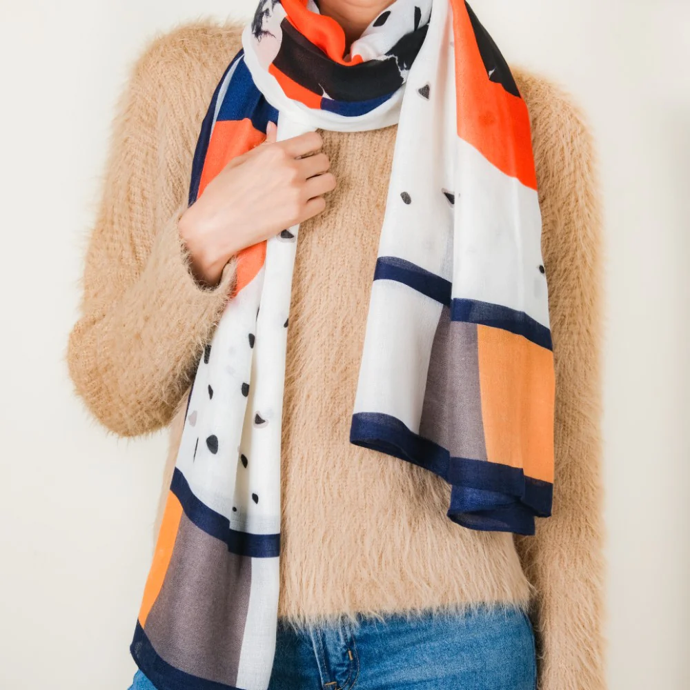 Colour Medley Silk Scarf - Image 7