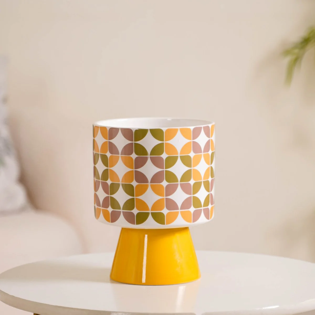 Colour Pop Pedestal Flower Pot Bauhaus Multicolour - Image 4