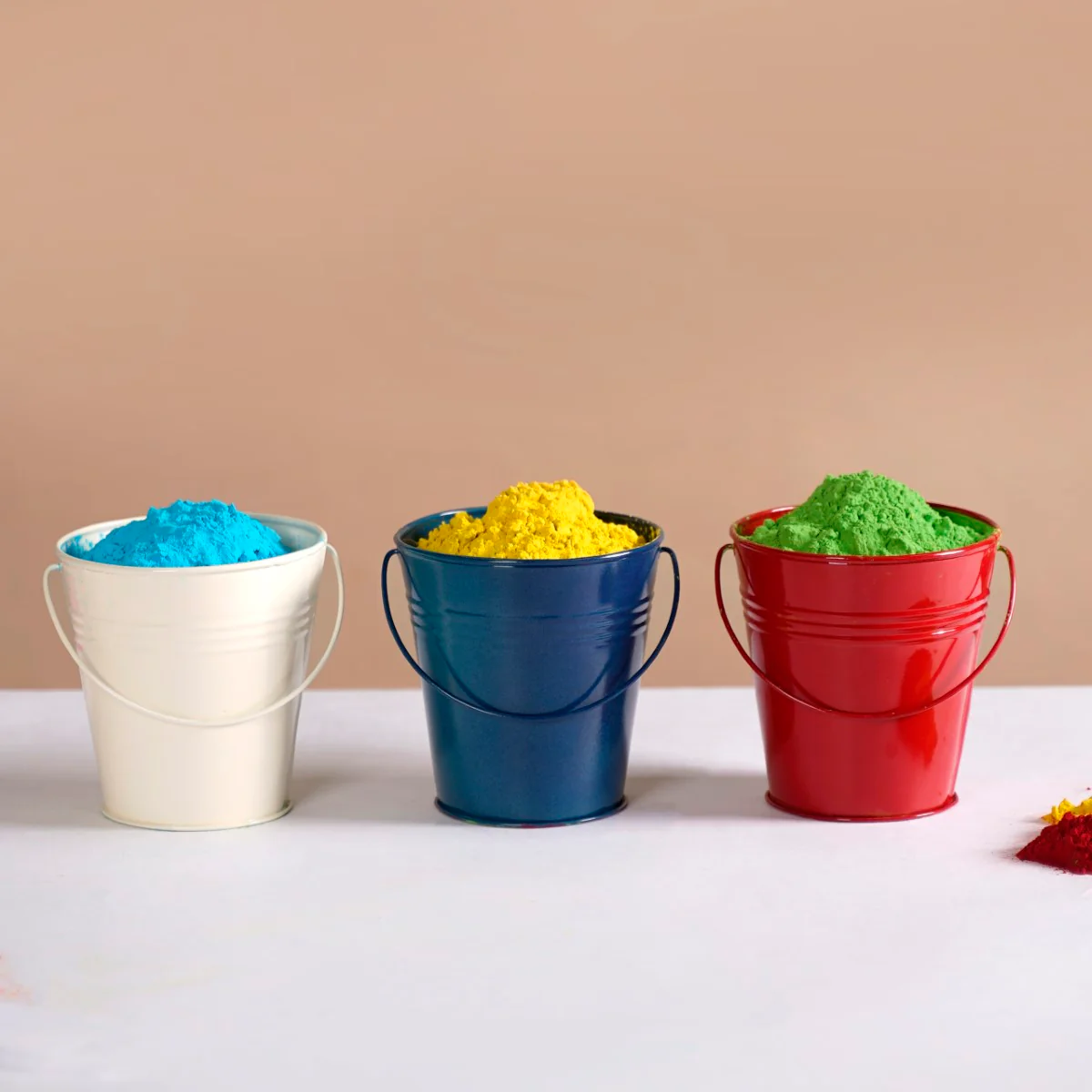 Colourful Metal Bucket Set Of 3 - Image 2