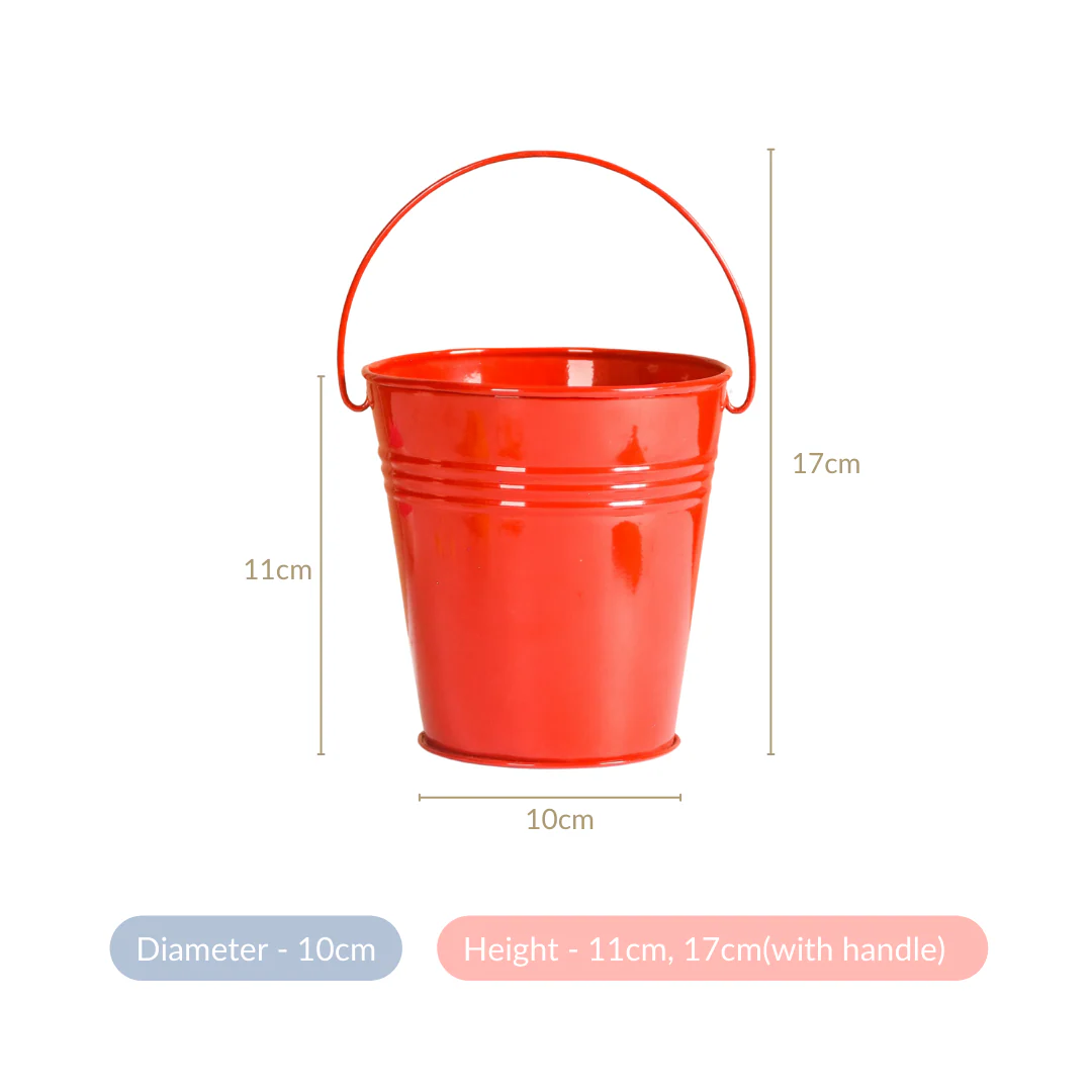 Colourful Metal Bucket Set Of 3 - Image 5