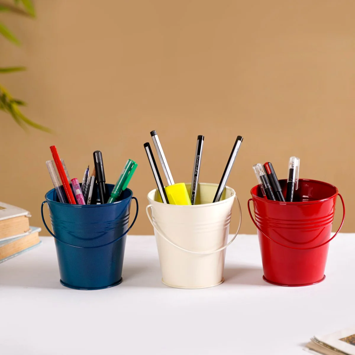 Colourful Metal Bucket Set Of 3 - Image 9