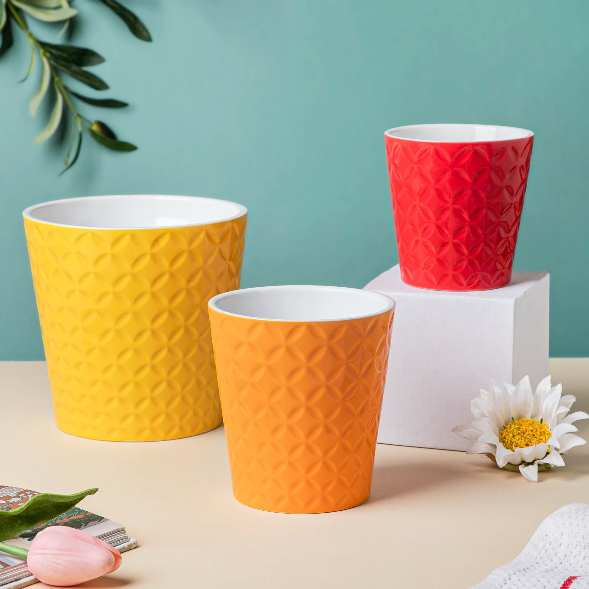 Colourpop Ceramic Planters Set Of 3 - Image 3