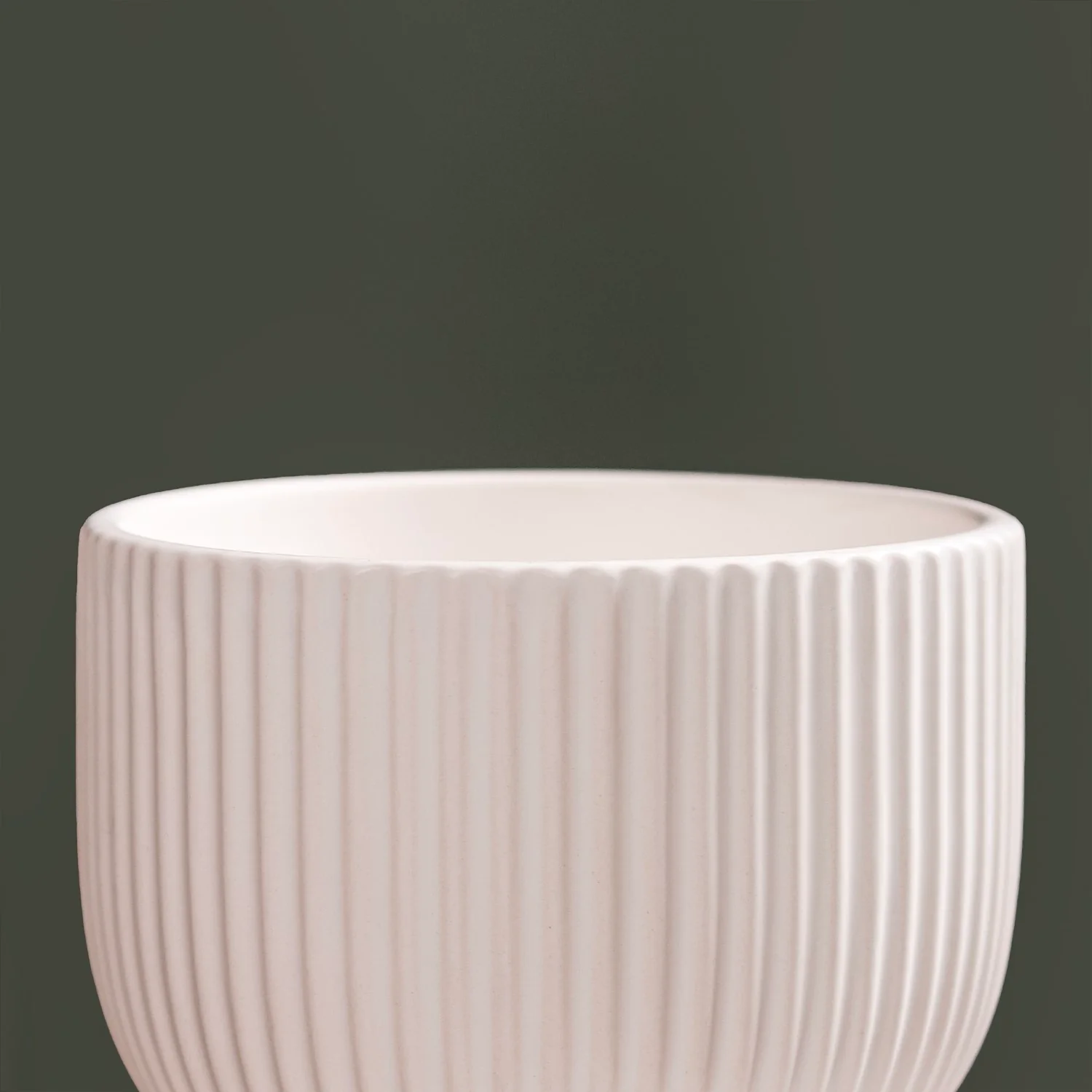 Contemporary Ceramic Pot White - Image 9