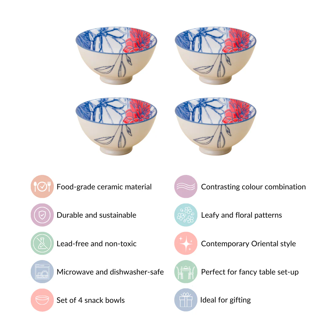 Contemporary Snack Bowls Set Of 4 300ml - Image 6