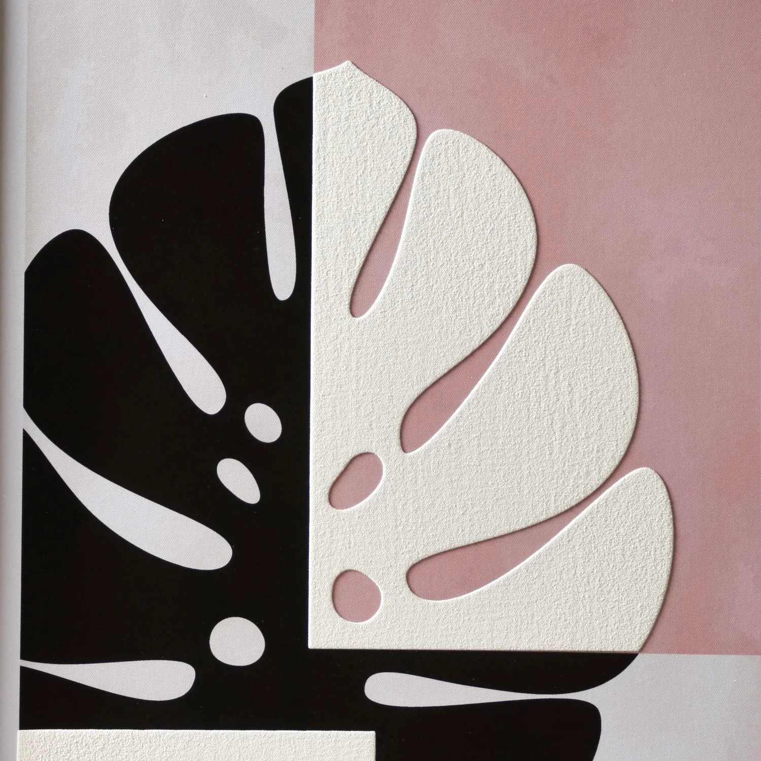 Contemporary Style Monstera Leaf Wall Art 23x17 Inch - Image 3