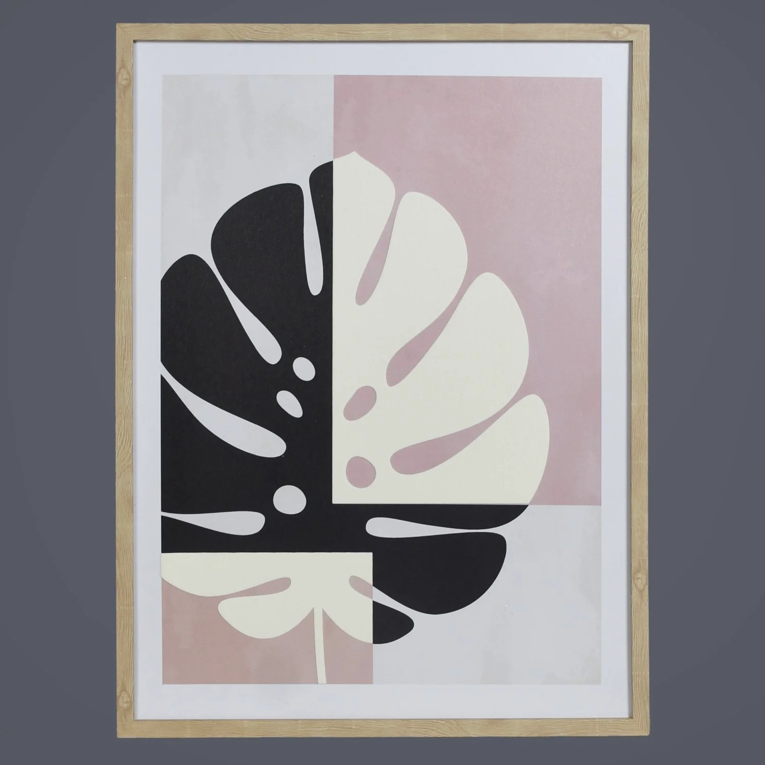 Contemporary Style Monstera Leaf Wall Art 23x17 Inch - Image 5