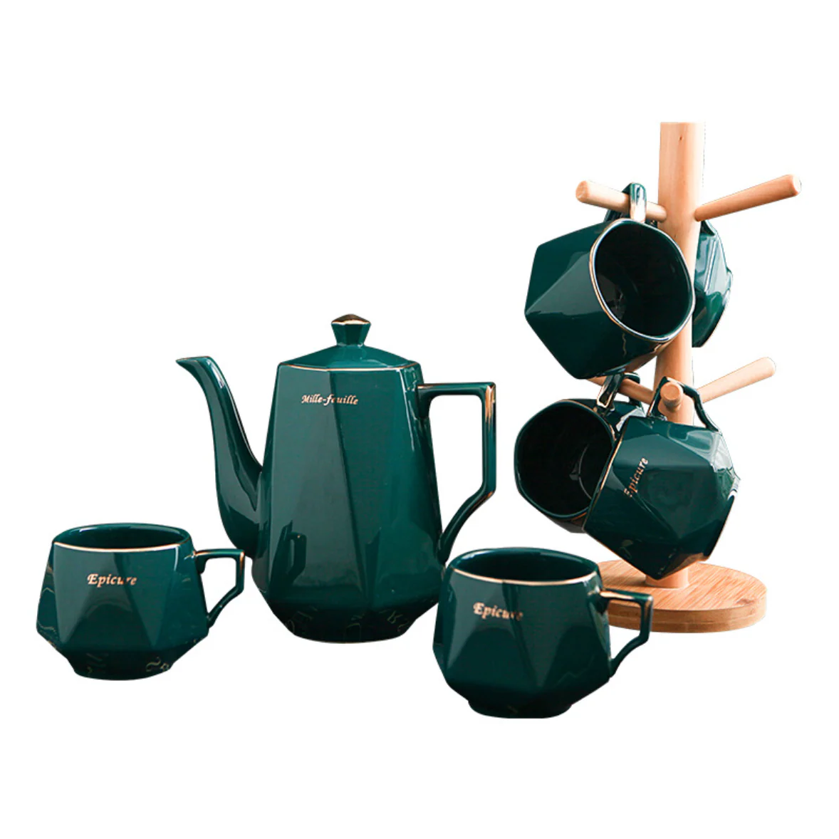Contemporary Tea Set Green - Image 15