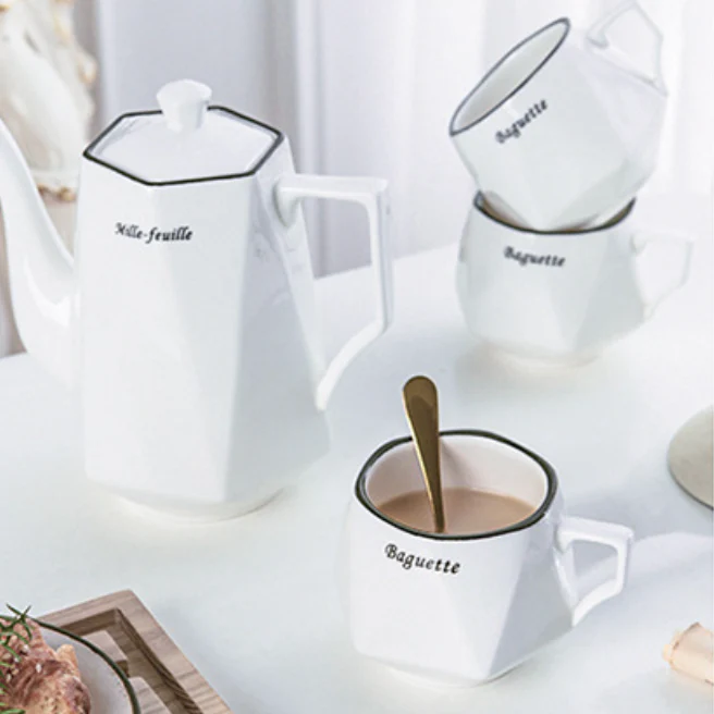 Contemporary Tea Set White - Image 6