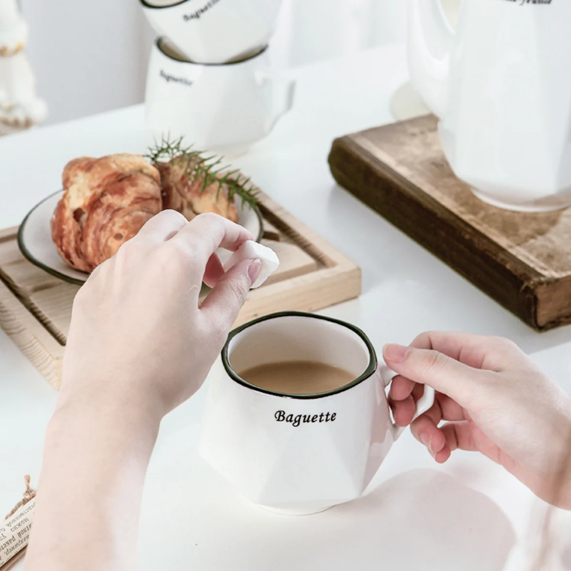 Contemporary Tea Set White - Image 8