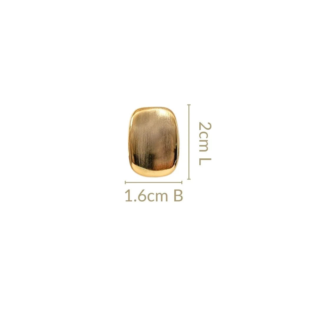 Contour Studs Gold - Image 3