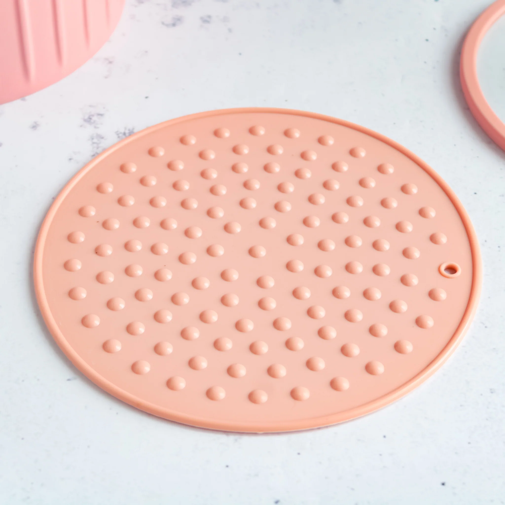 Cooking Pot with Glass Lid Pink - Image 9