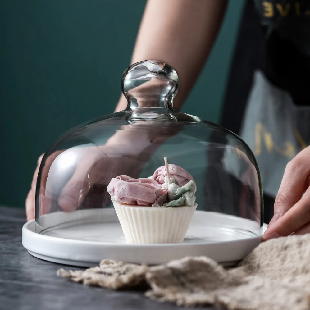 Cake Plate With Dome 6 Inch - Image 5