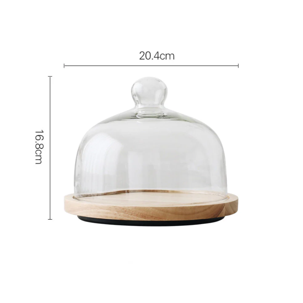 Rubber Wood Rotating Cake Stand 8 Inch - Image 9