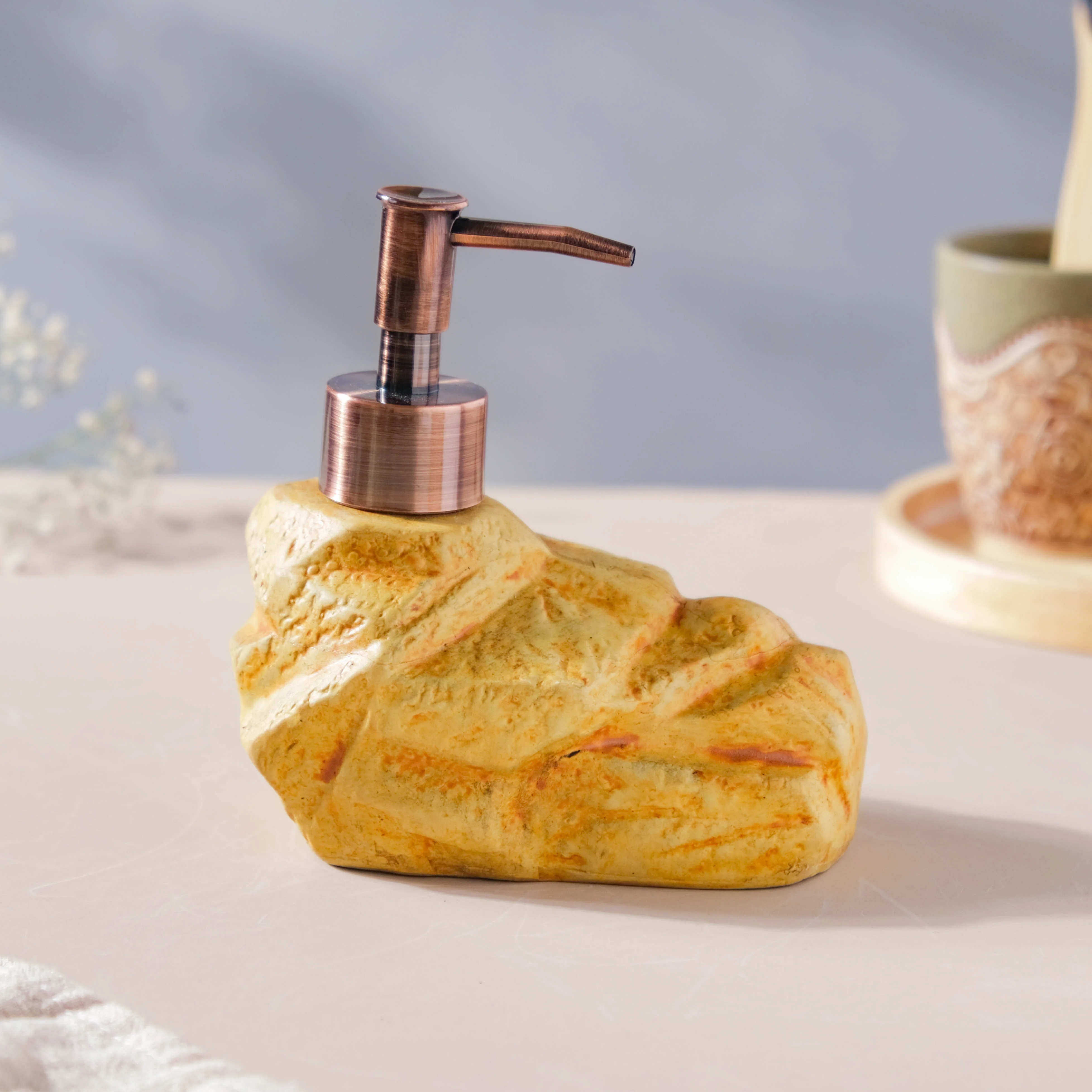 Coralie Orange Stone Dispenser With Nozzle 300ml - Image 4