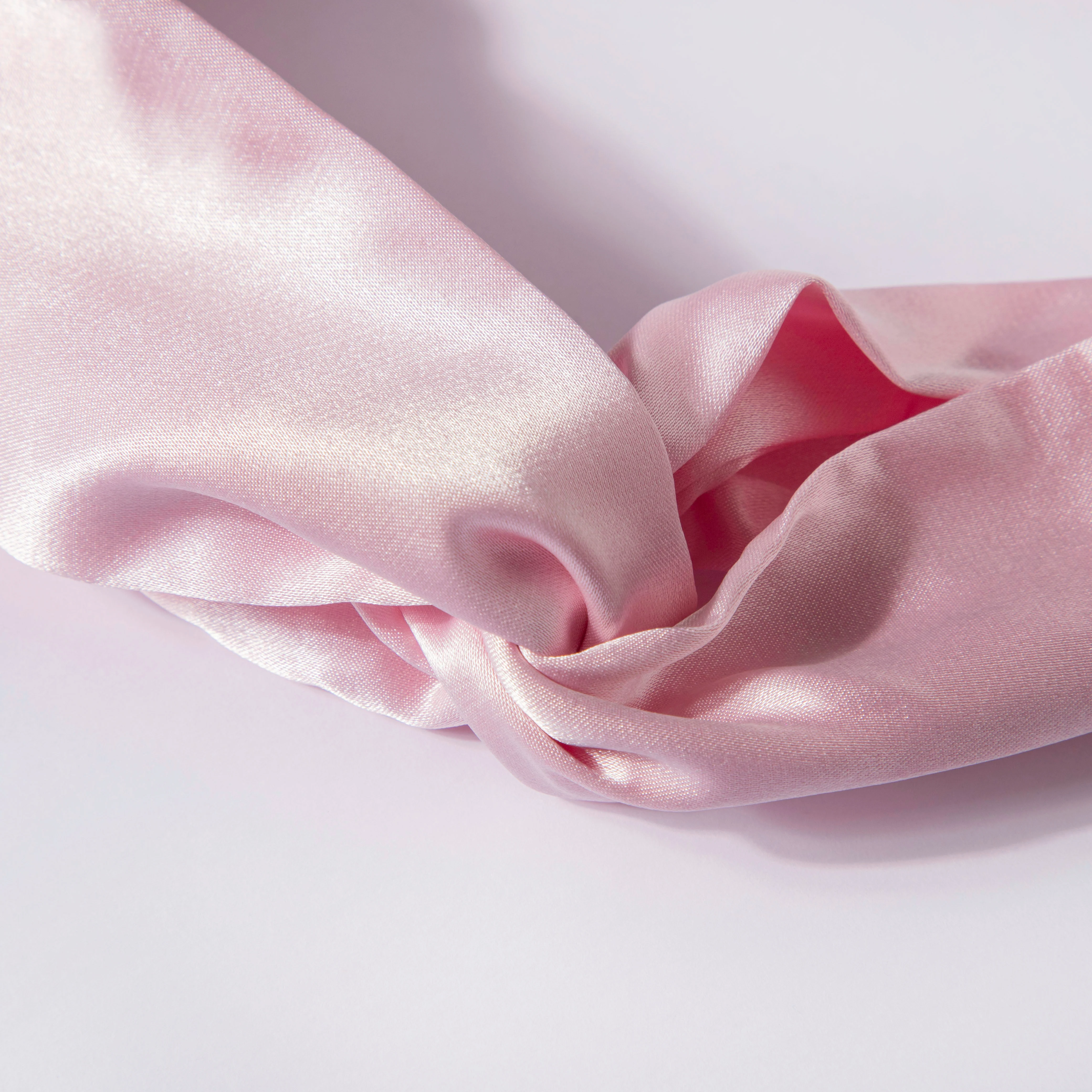 Cotton Candy Pink Satin Hair Band - Image 3