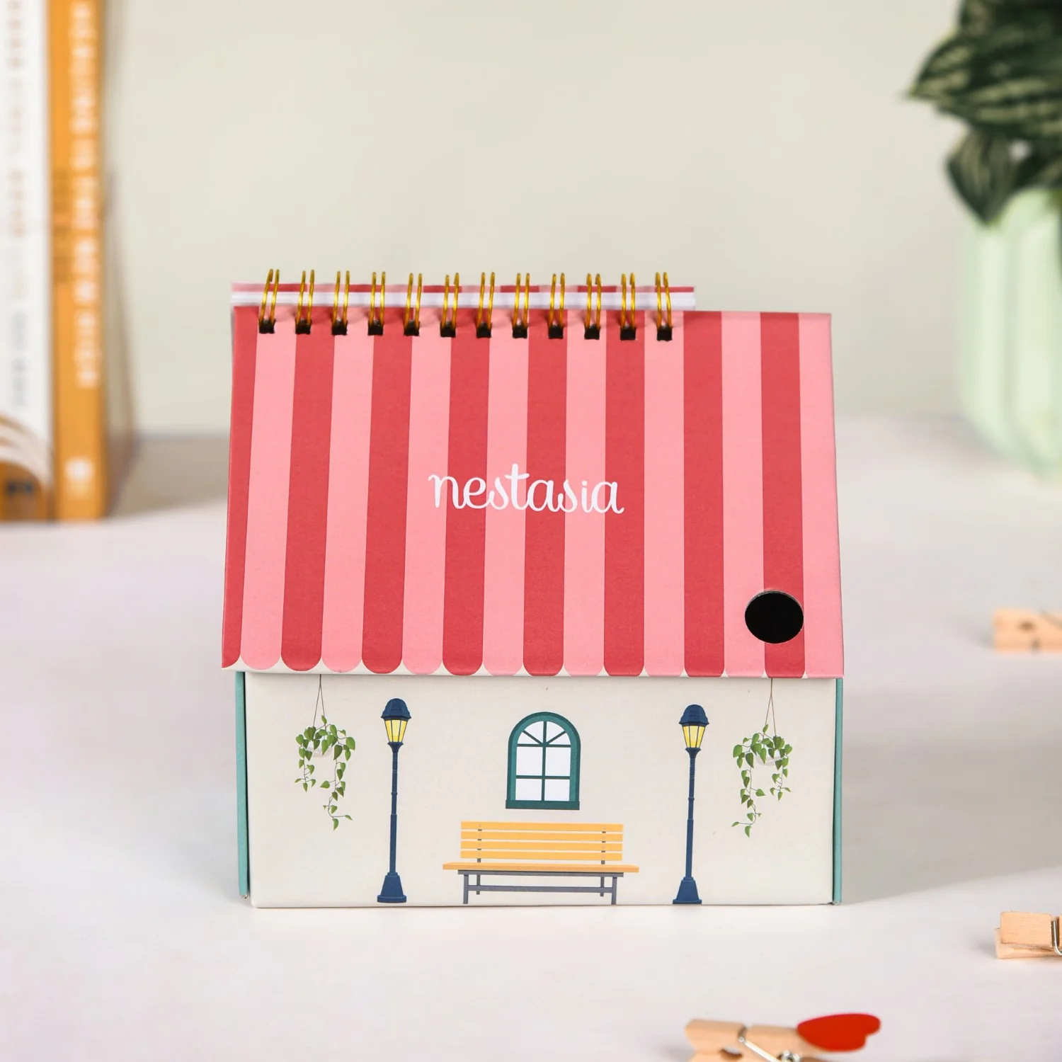 Country House Desk Calendar Organizer 2025 With Pencil - Image 8