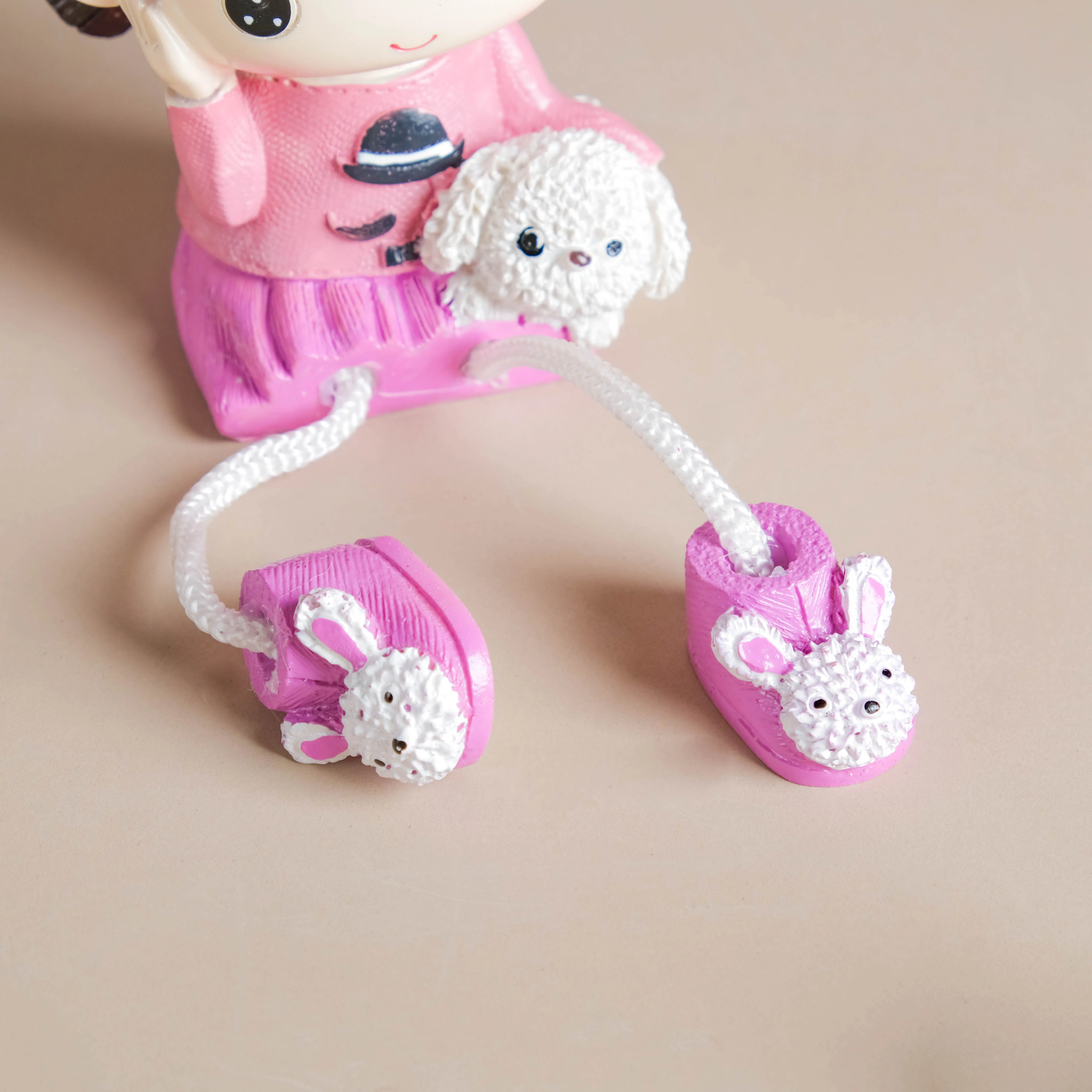 Cowgirl Resin Showpiece With Hanging Legs - Image 3