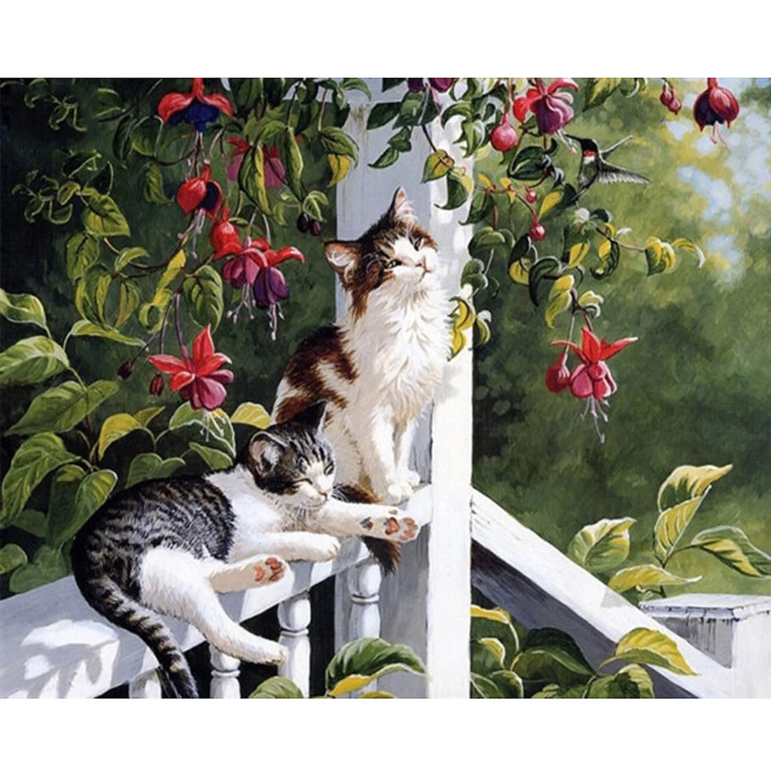 Cozy Cats DIY Paint By Numbers Kit