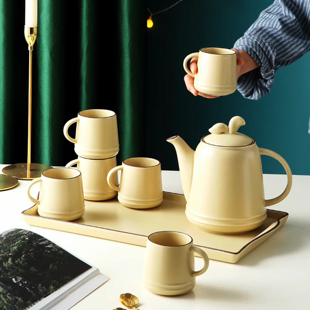 Crème De La Crème Ceramic Teaware Set Of 6 - Image 3