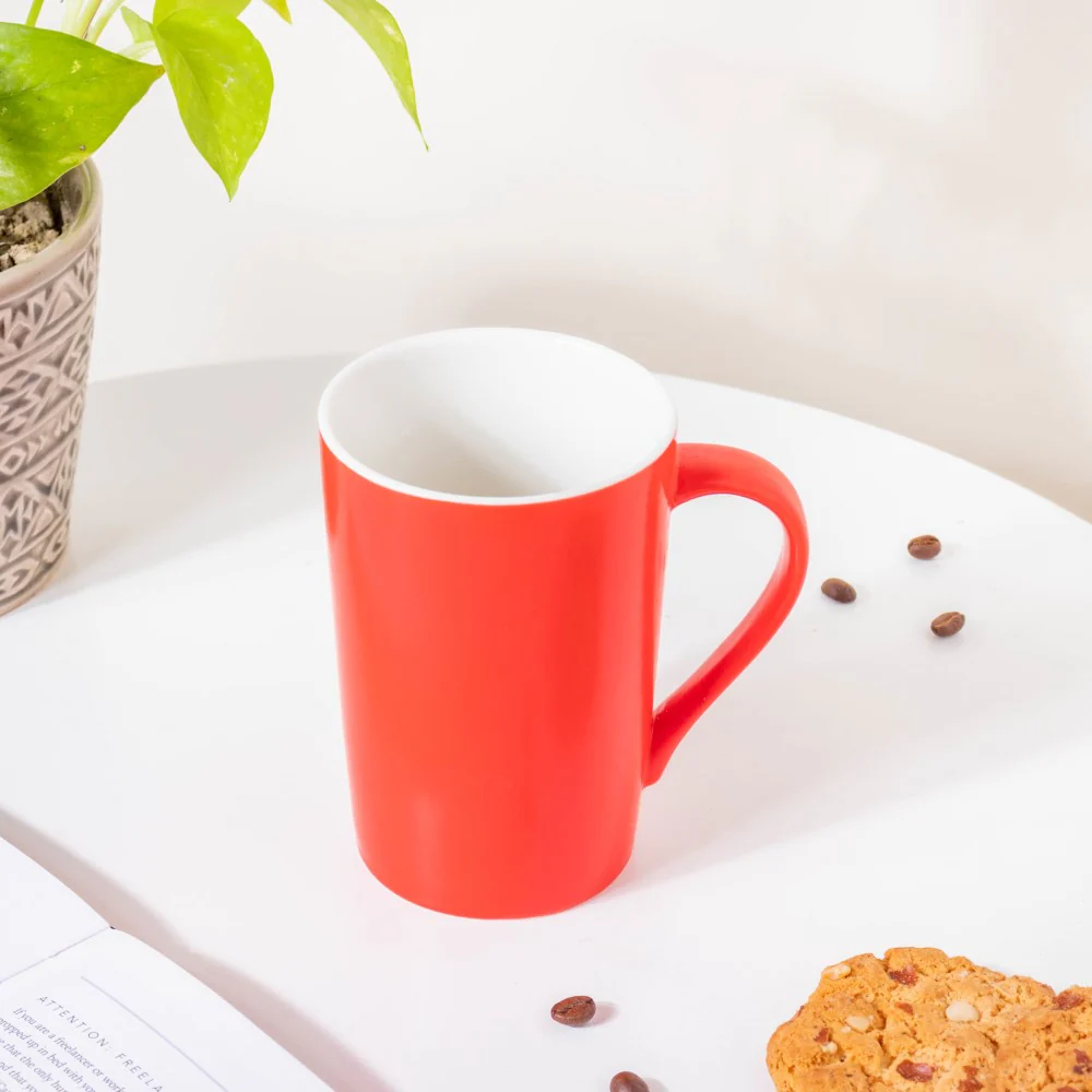 Crimson Matt Red Mug 350 ml - Image 5