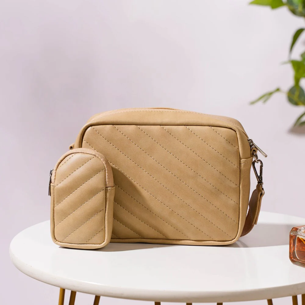 Crossbody Bag Beige - Image 17