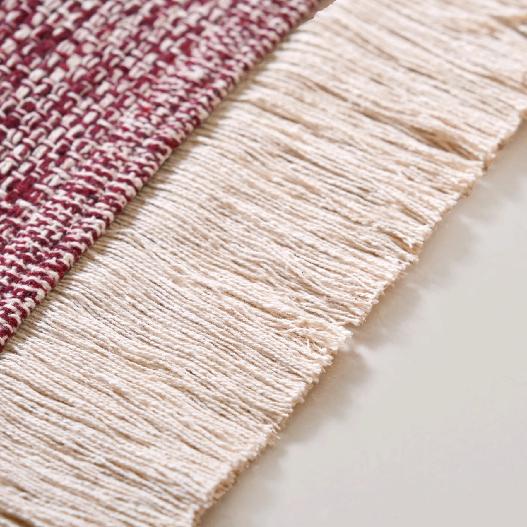 Crossweave Cotton Anti Slip Floor Mat Magenta 96x53cm - Image 7