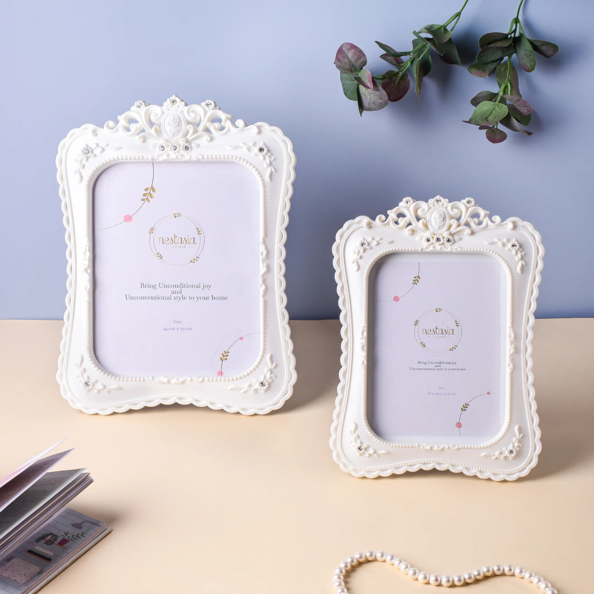Crowned White Large Photo Frame - Image 5
