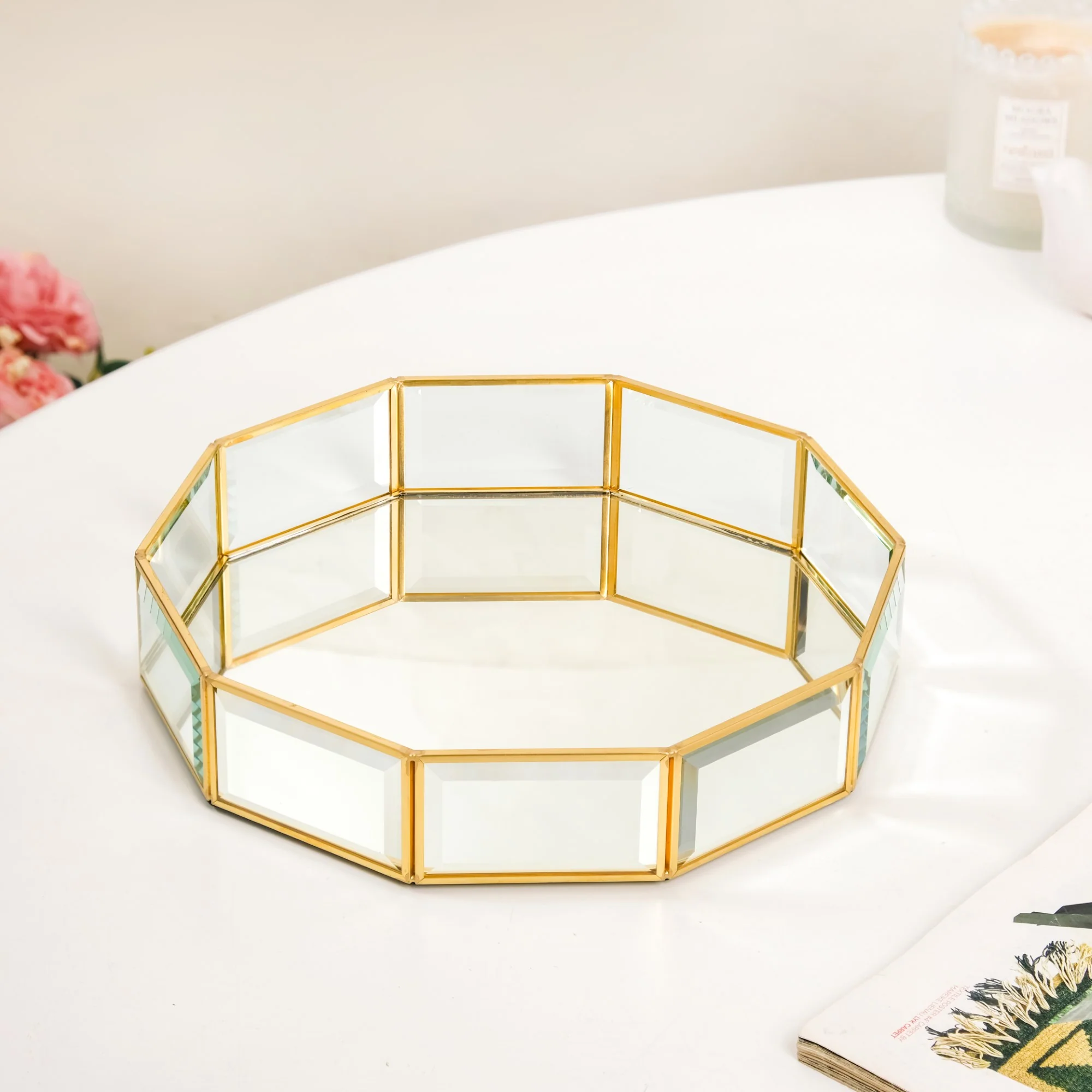 Crystal Glam Vanity Makeup Tray Large