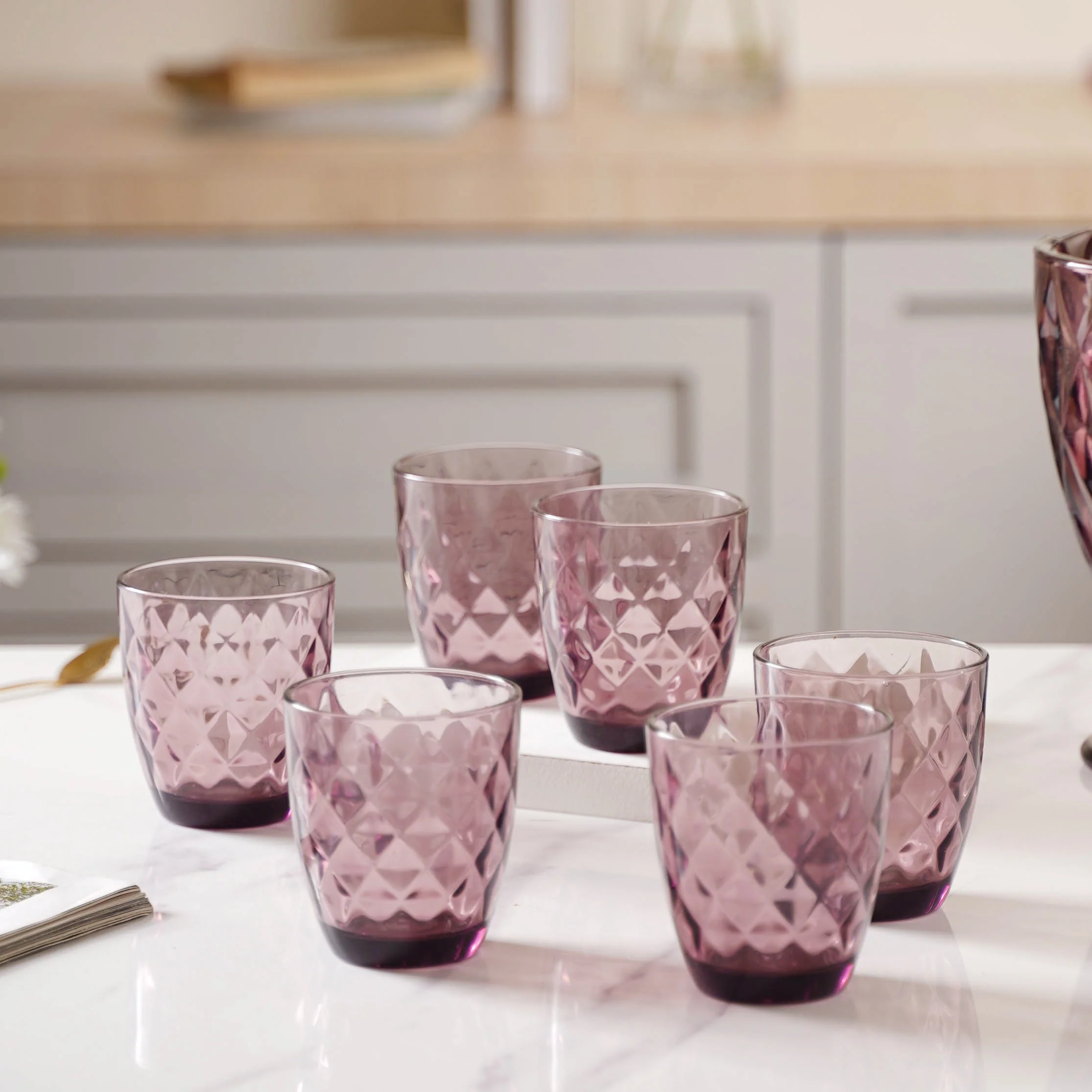 Crystal Glass Water Tumbler Set of 6 - Image 5