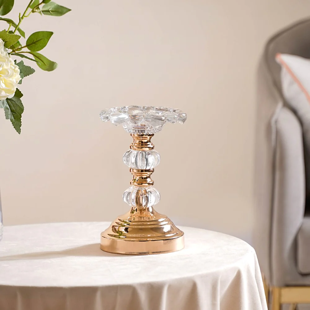 Crystal Luxury Candle Stand Set Of 2 - Image 7