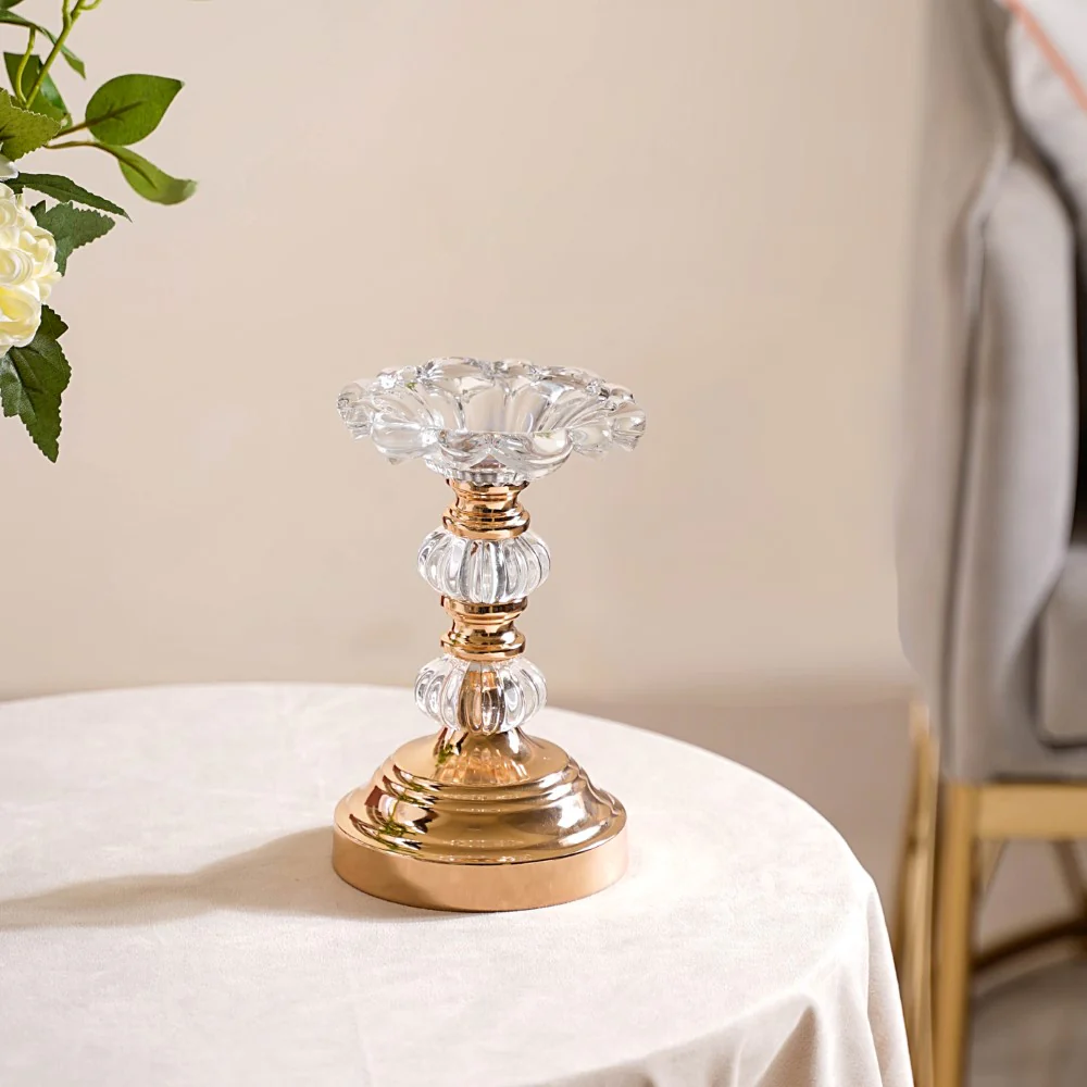 Crystal Luxury Candle Stand Set Of 2 - Image 9