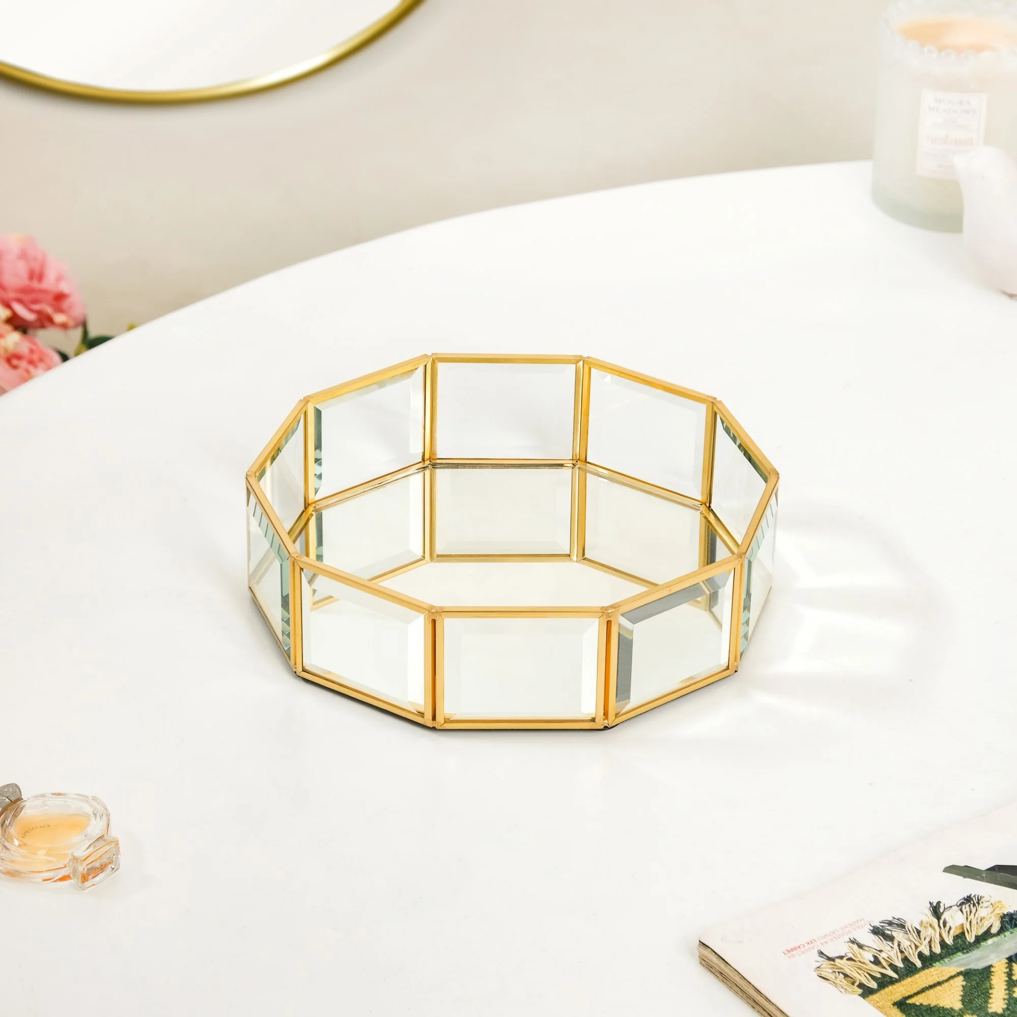 Crystal Mirrored Vanity Tray Small - Image 2