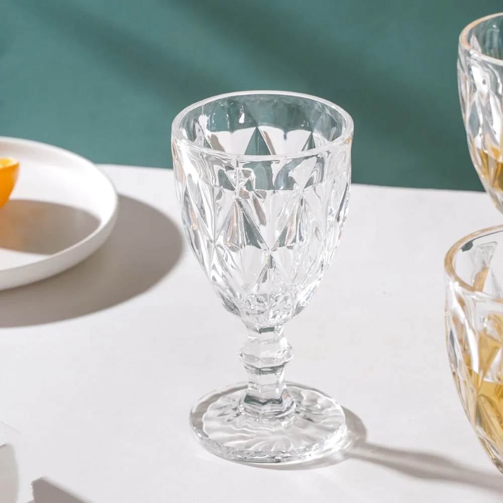 Crystal Red Wine Glass Transparent Set Of 6 300 ml - Image 6