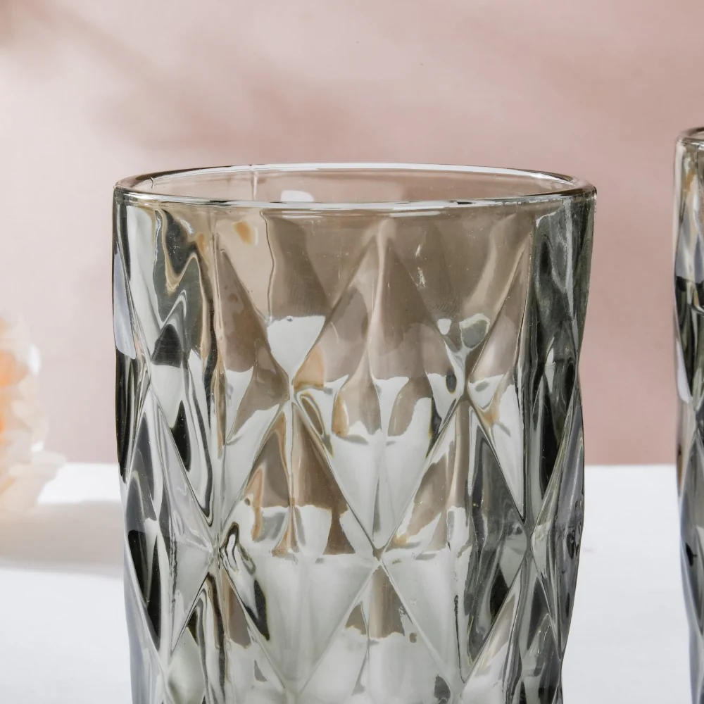 Crystal Tumbler Grey Large Set Of 6 350 ml - Image 7