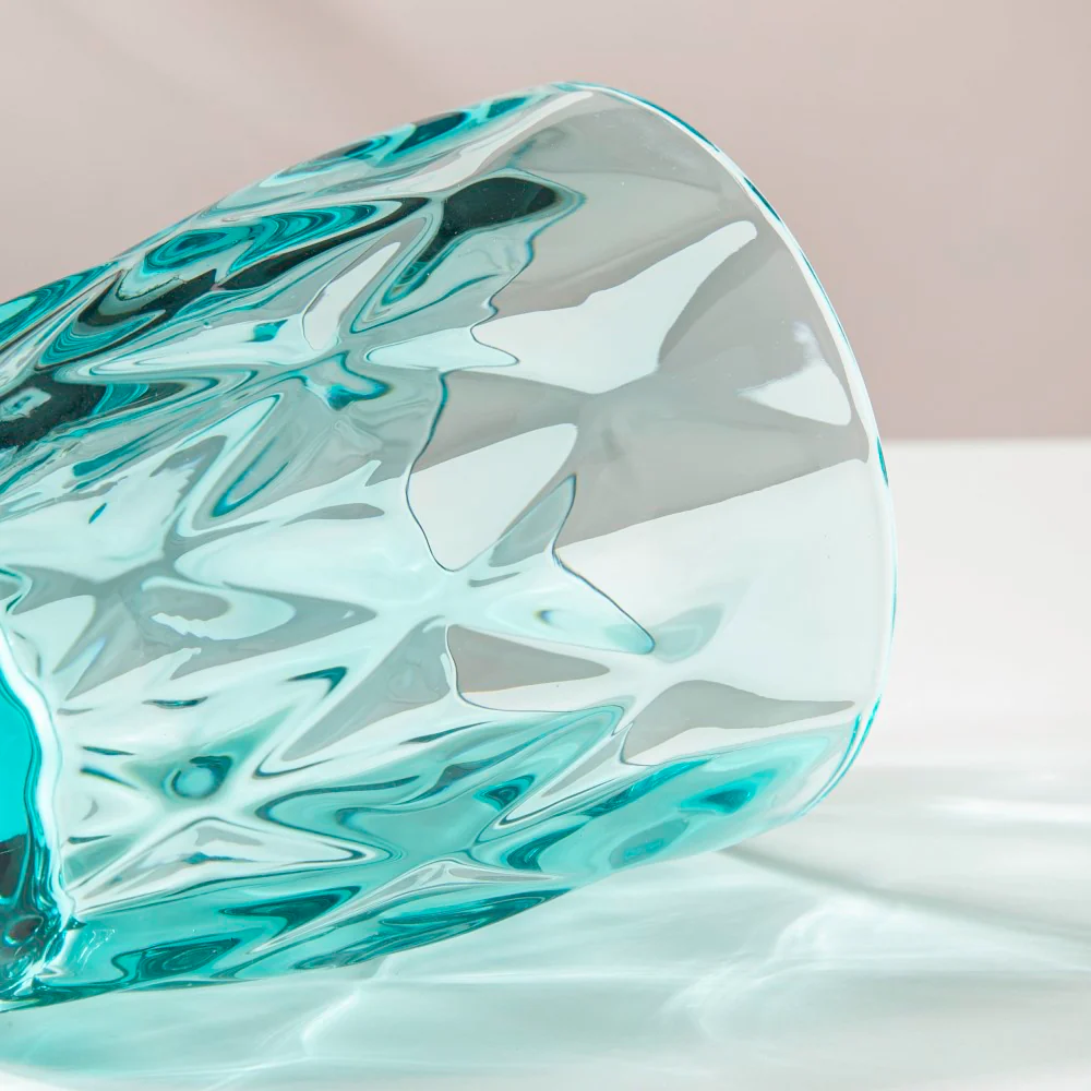 Crystal Tumbler Teal Set Of 6 250 ml - Image 5