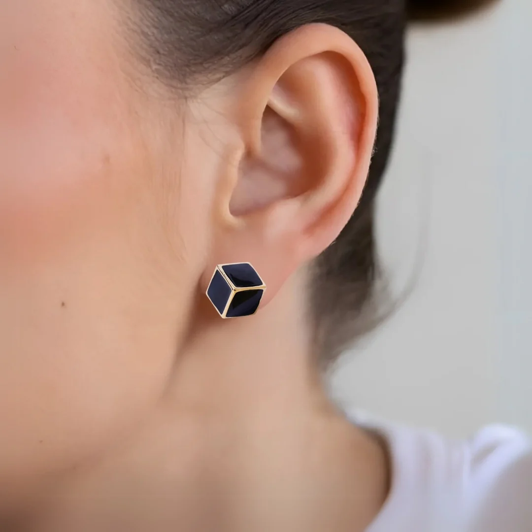 Cubic Prism Earrings - Image 5