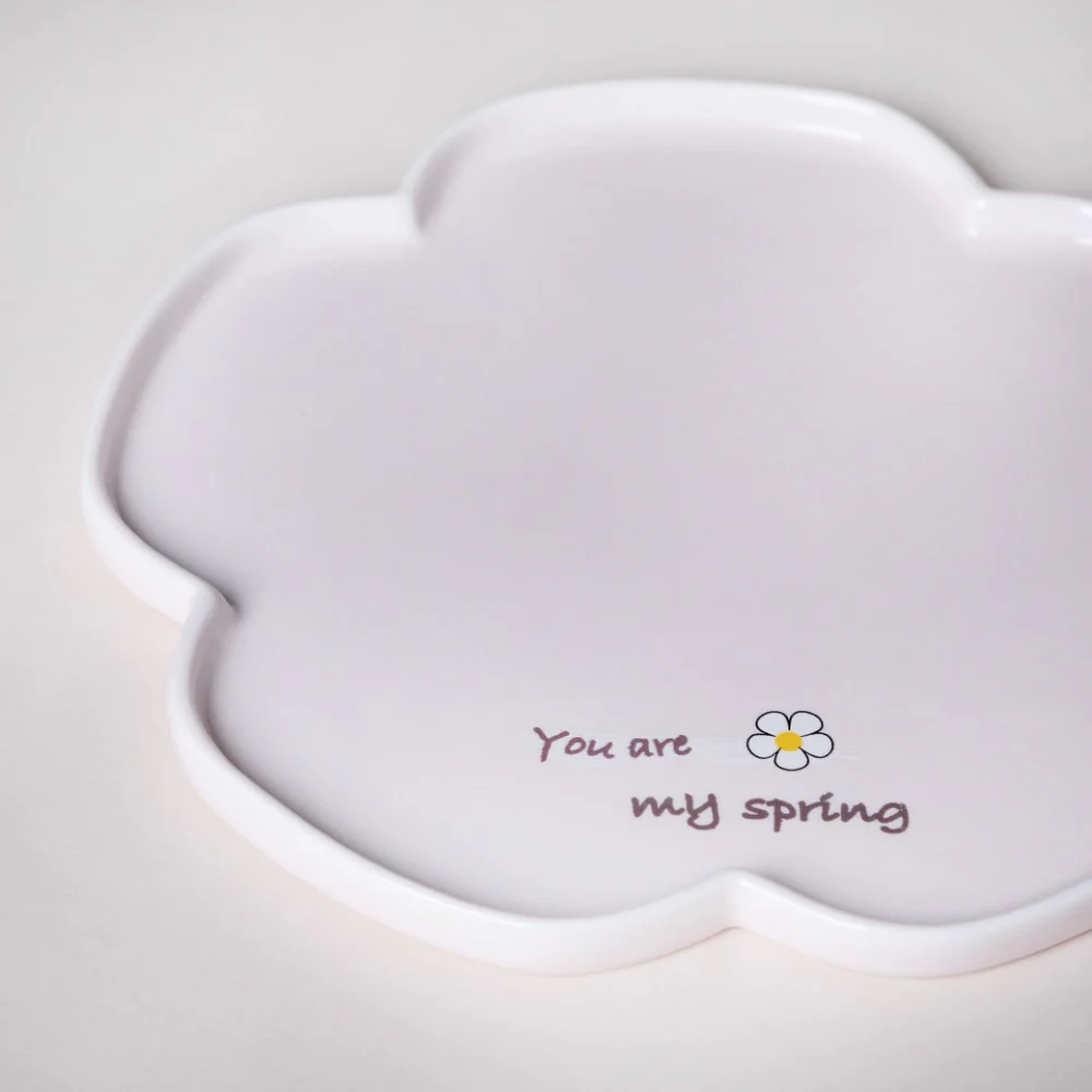 Cup With Flower Plate Pink 360 ml - Image 8