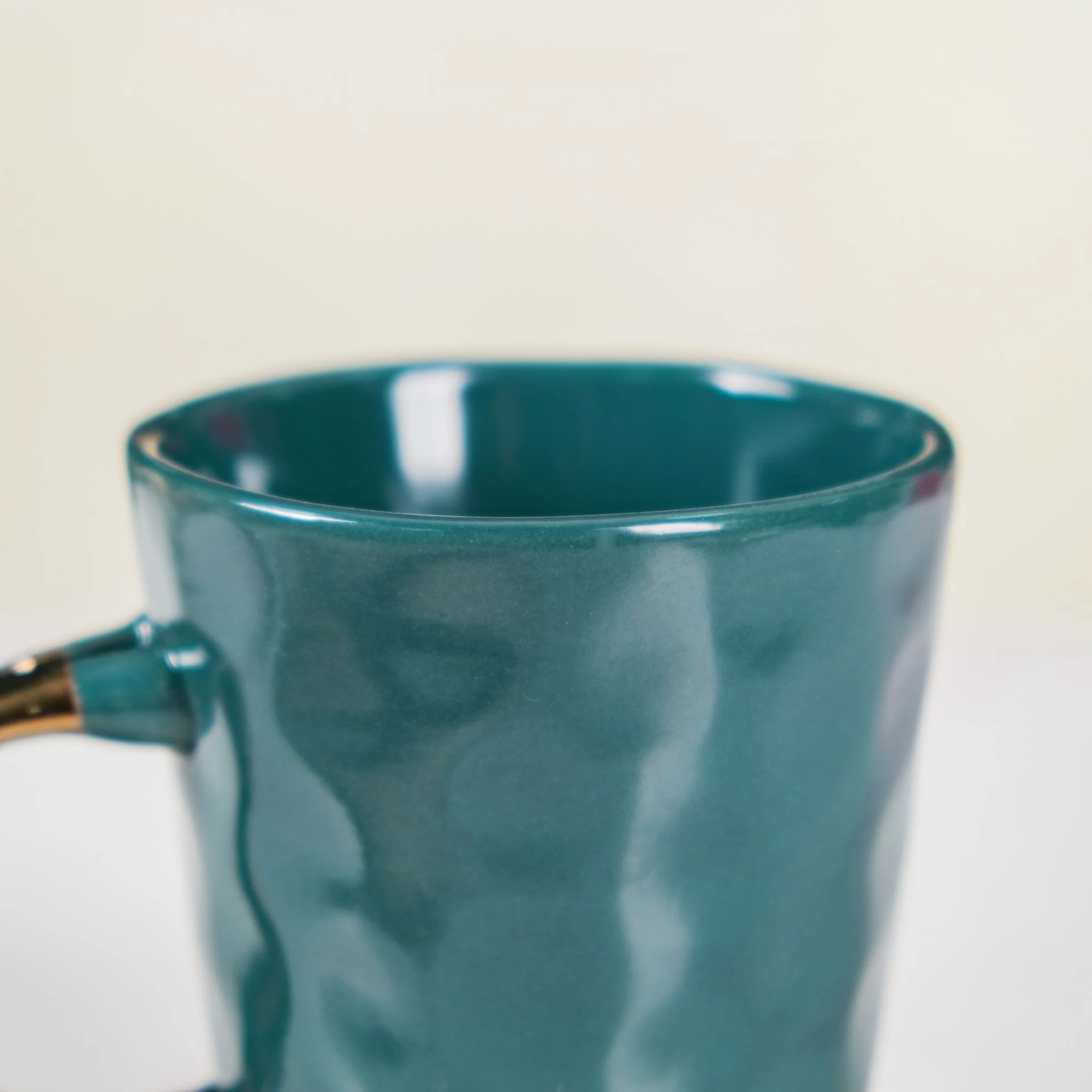 Cup With Spoon Set Of 6 Glossy Dark Green 350ml - Image 6