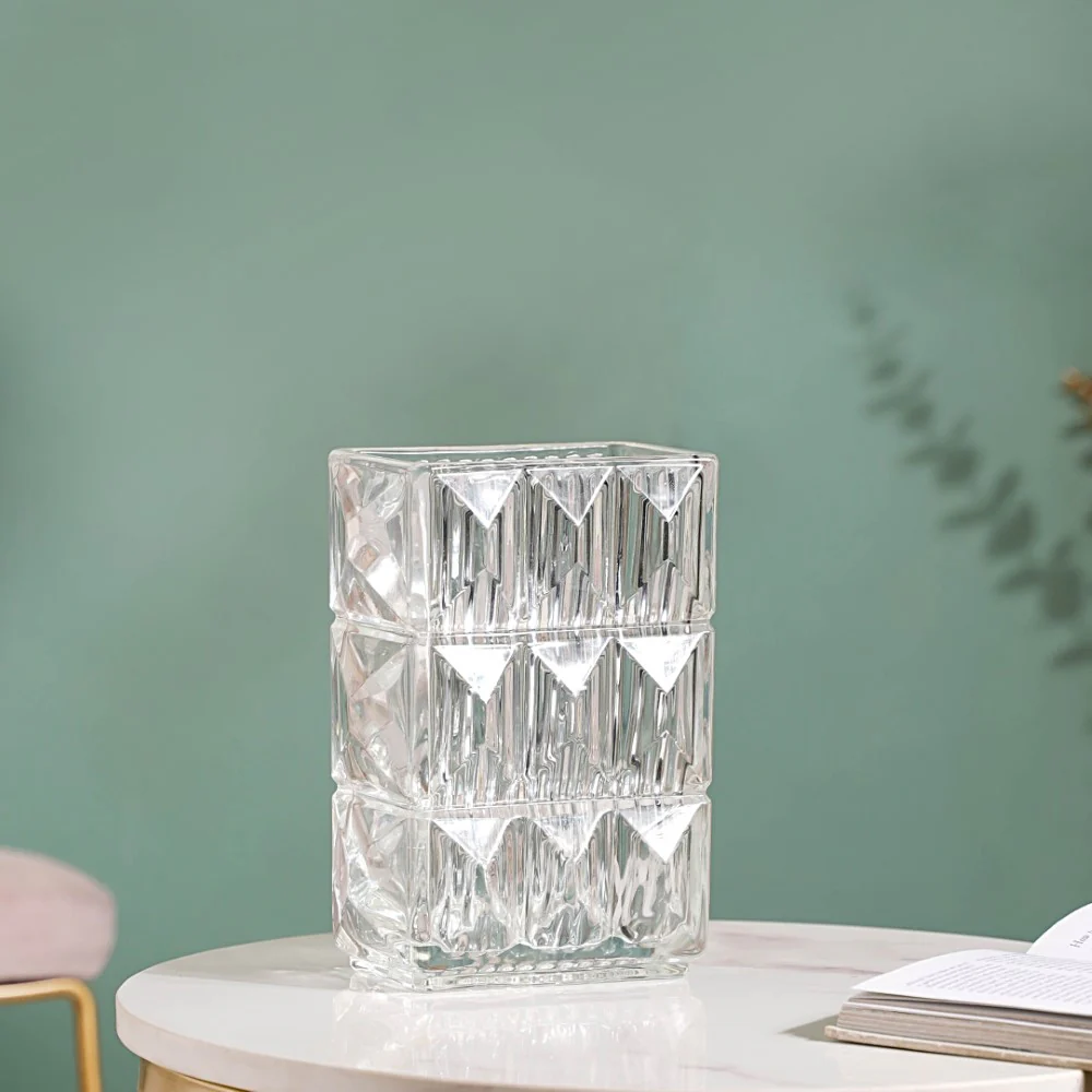 Cut Glass Crystal Decorative Vase