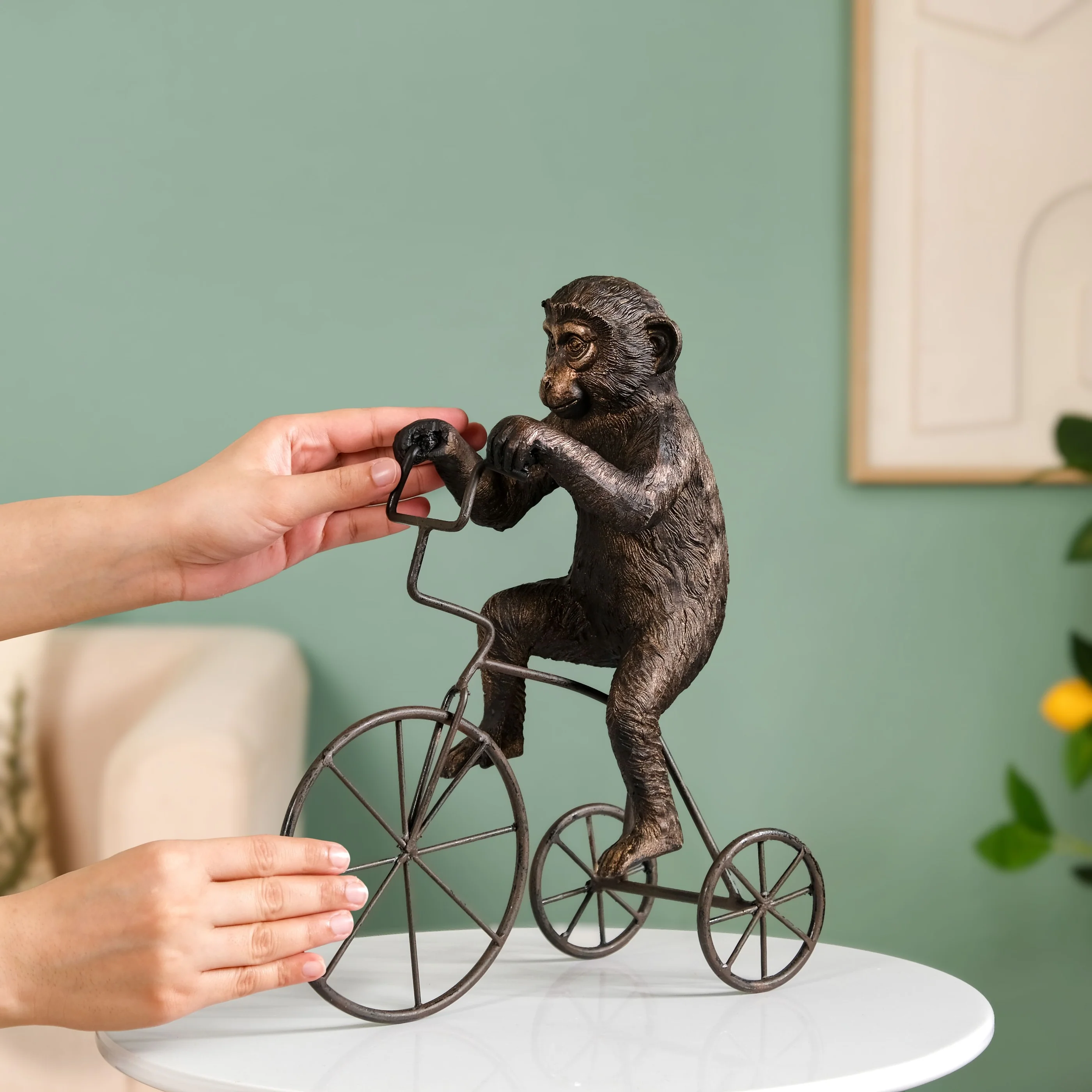 Cyclist Monkey Decorative Art - Image 3