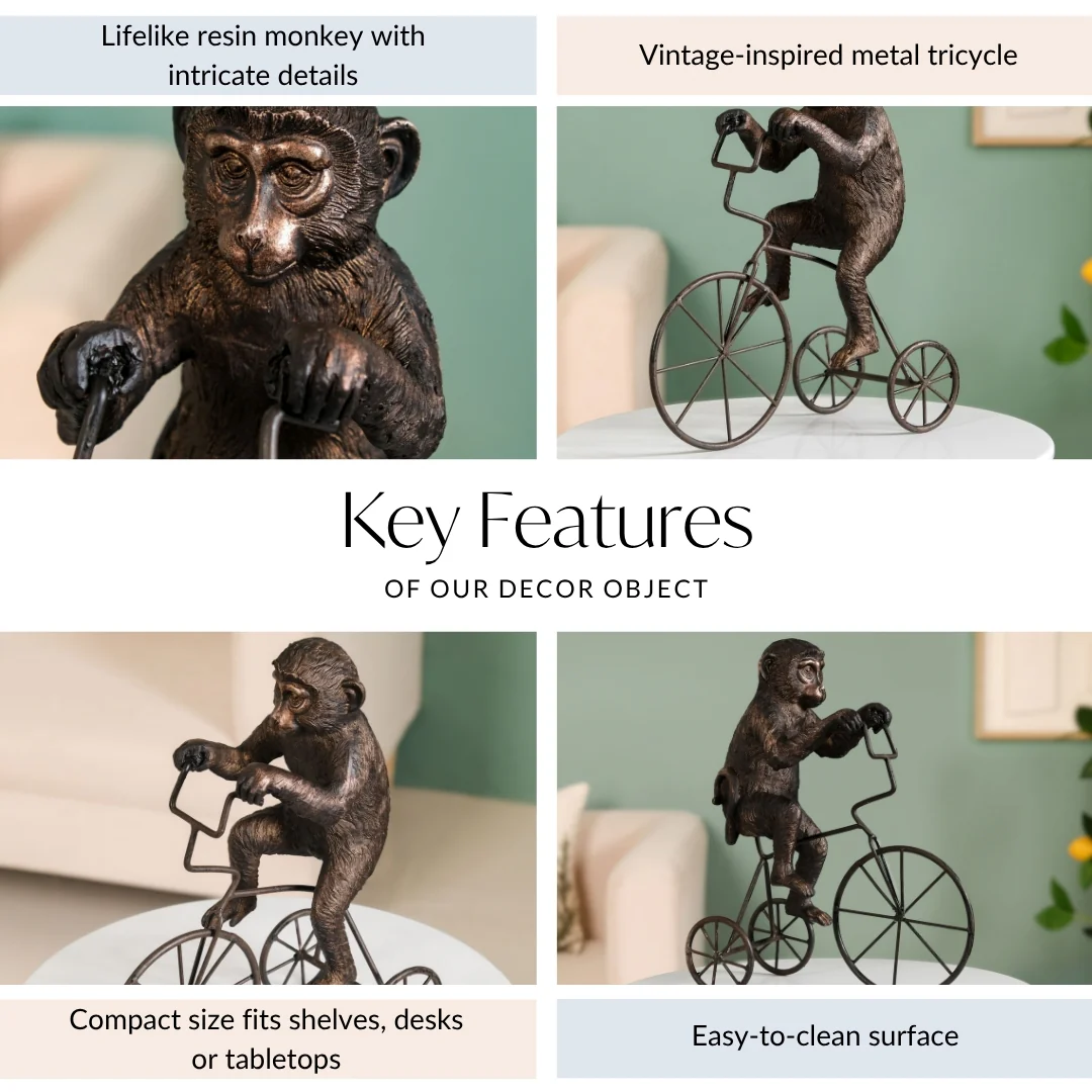 Cyclist Monkey Decorative Art - Image 5